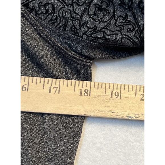 Calia Black Velvet Accent Pullover YOGA Workout Top Limited Edition Size XS Gray - Picture 5 of 12